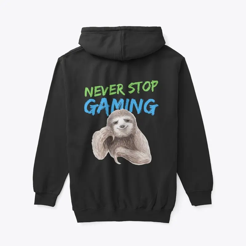 Sloth Never Stop Gaming 